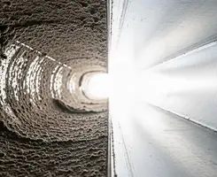 air duct cleaning services showing interior duct system inspection and cleaning in Honolulu, HI